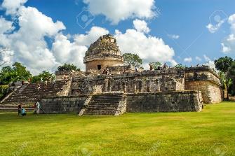 Chichen Itza - El Caracol Observatory Stock Photo, Picture and Royalty Free Image. Image 21596562.